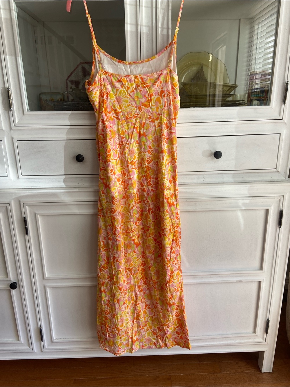 Rhythm Floral Slip Dress in Yellow & Pink